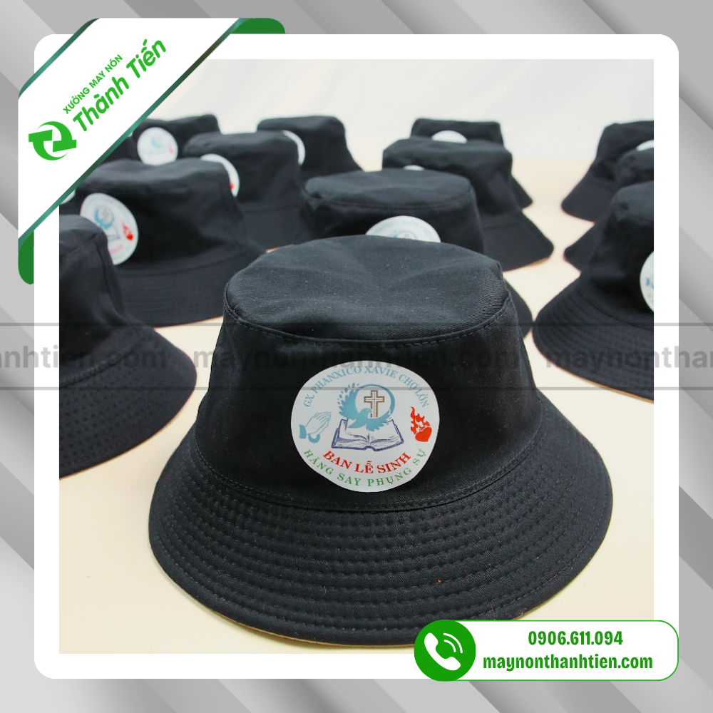 mũ đồng phục ban lễ sinh đen