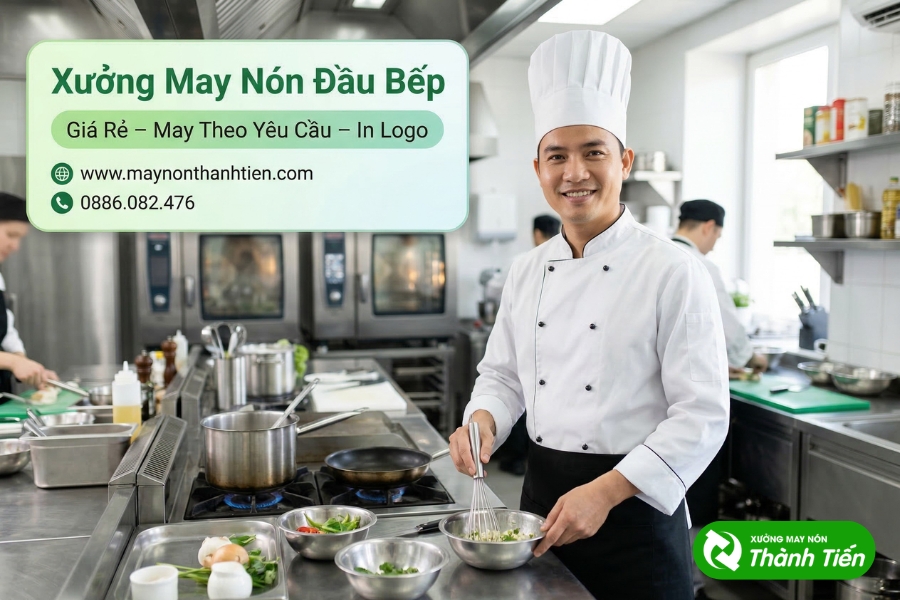 Tìm hiểu thông tin xưởng may nón đầu bếp giá rẻ Thành Tiến