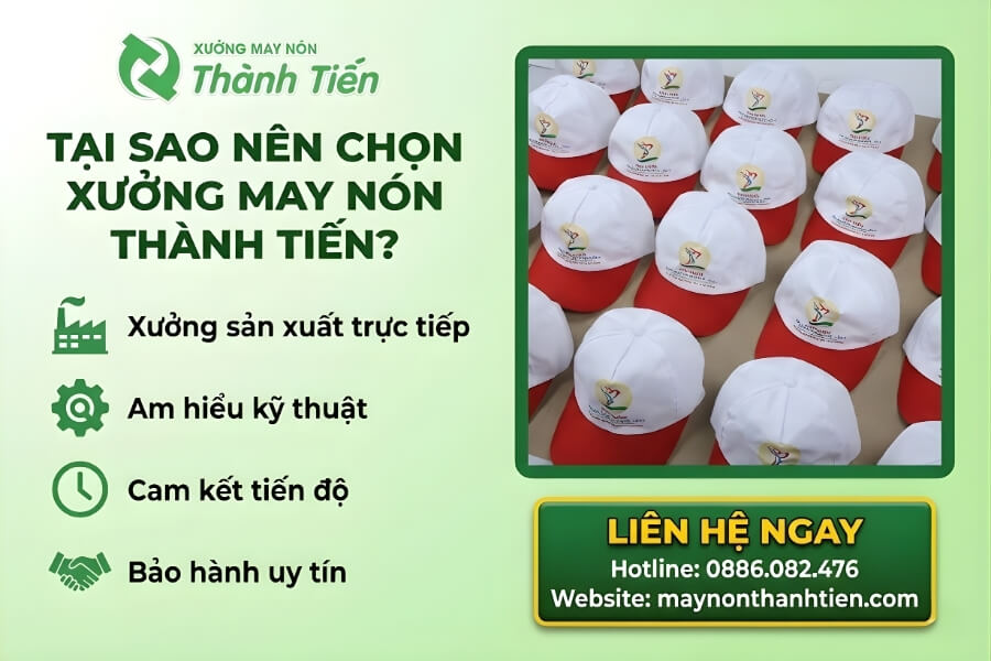 Lý do nên chọn Thành Tiến để đặt may nón đồng phục giá rẻ