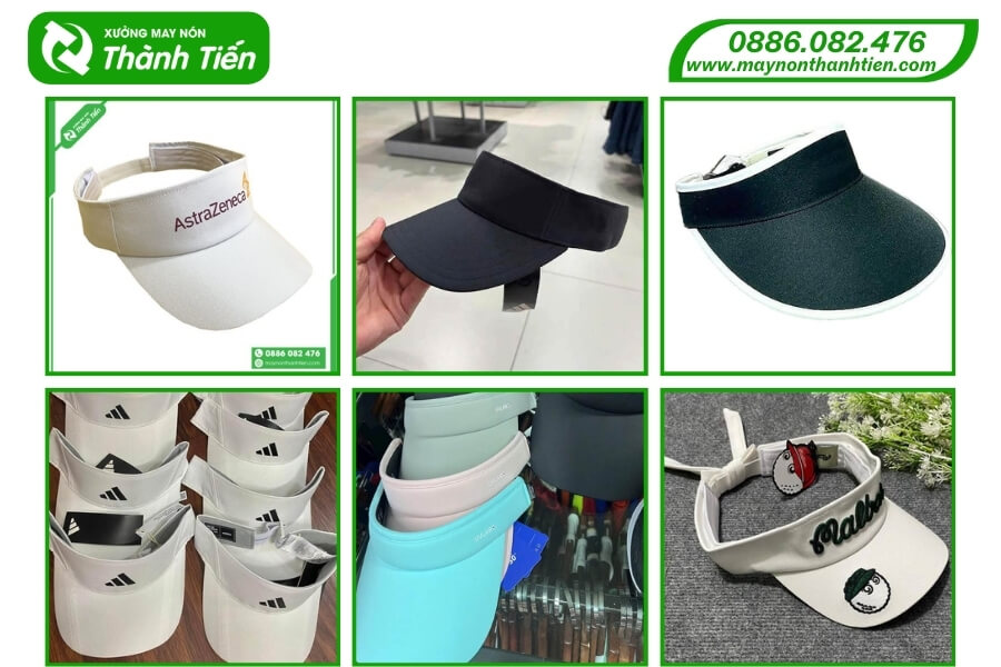 Mẫu nón nửa đầu đồng phục thể thao thoáng mát, trẻ trung