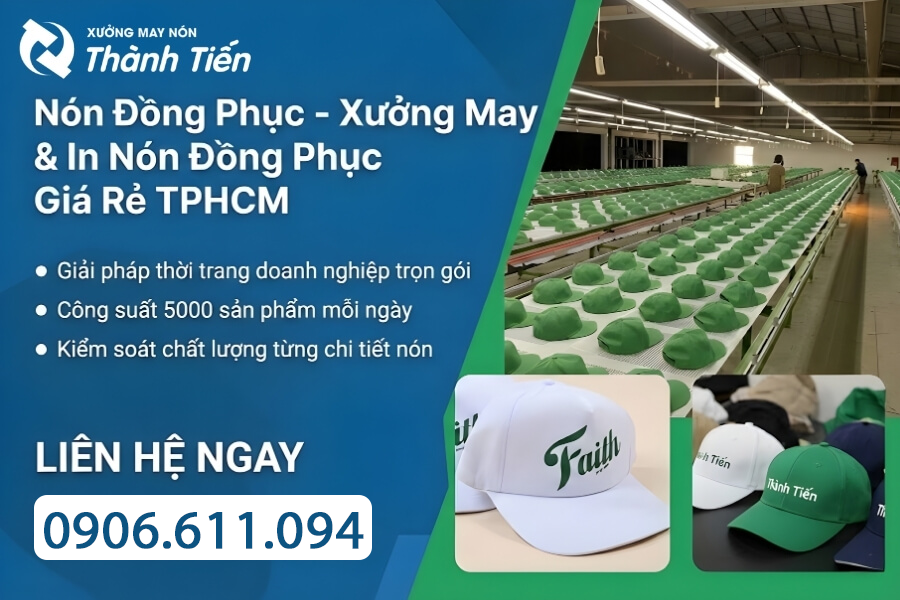 Xưởng may n&oacute;n đồng phục uy t&iacute;n 10 năm Th&agrave;nh Tiến
