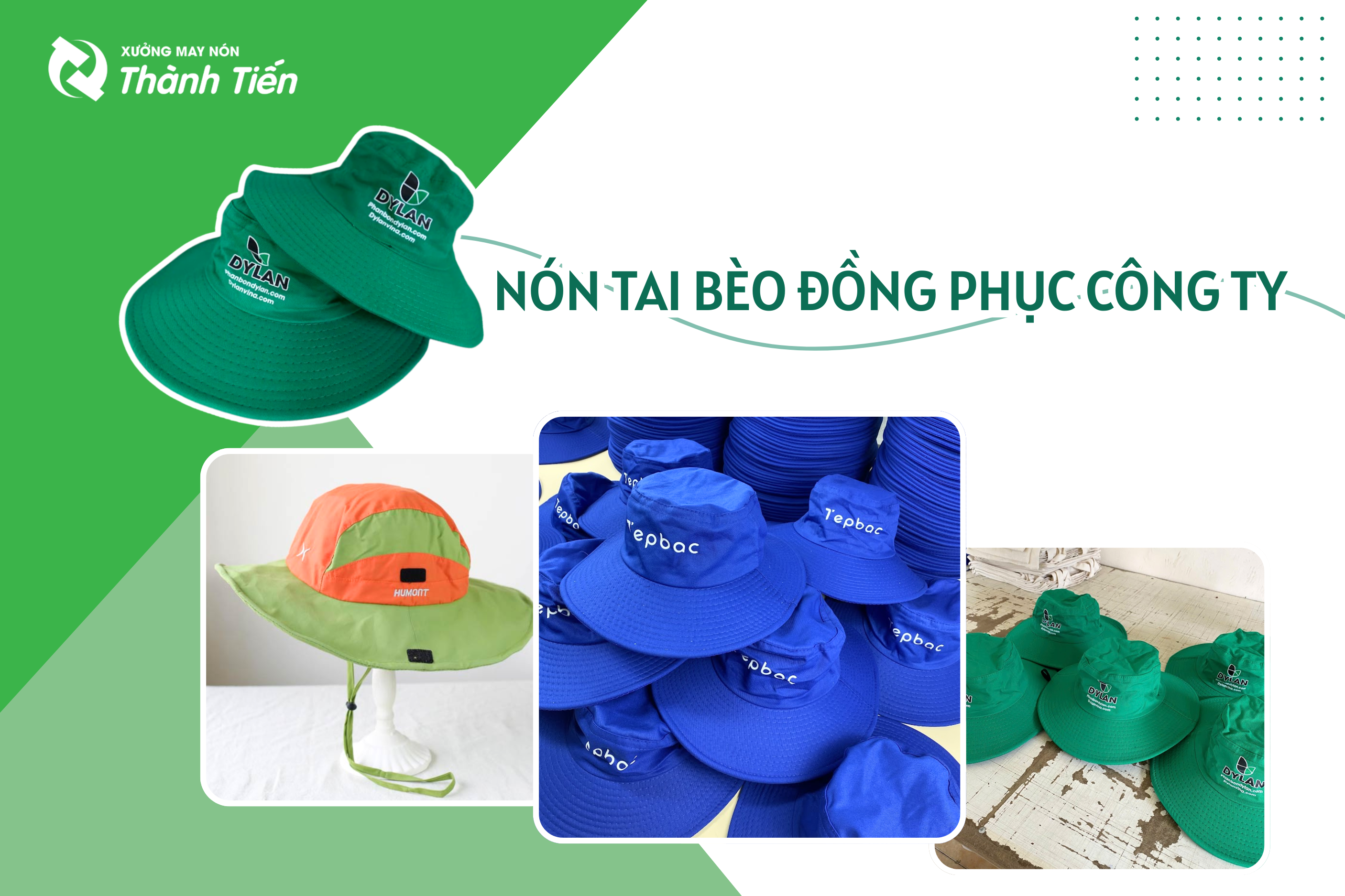 N&oacute;n tai b&egrave;o đồng phục c&ocirc;ng ty