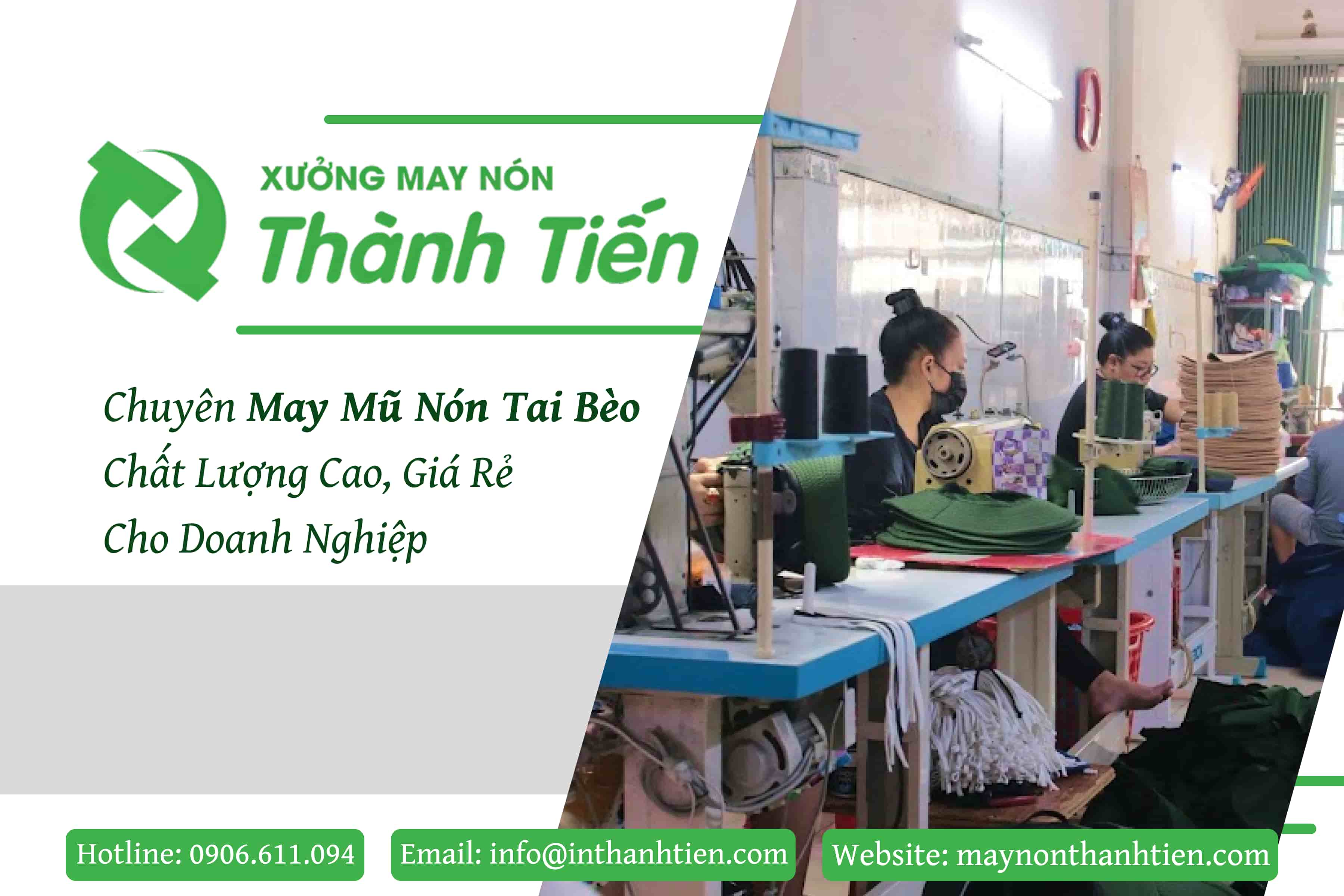Lý do chọn xưởng may nón tai bèo Thành Tiến tại TPHCM