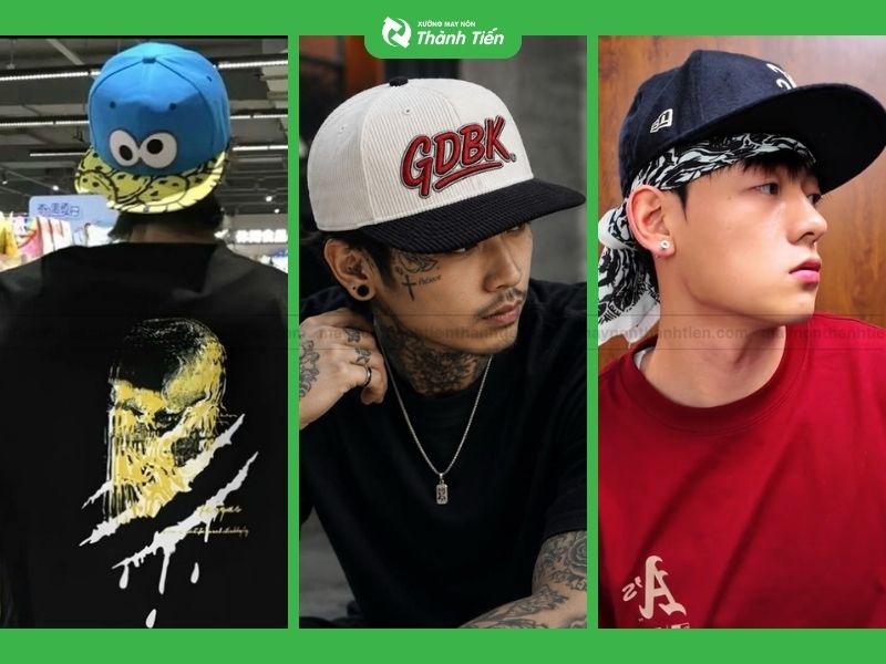 Mũ Snapback phong cách hiphop, đường phố
