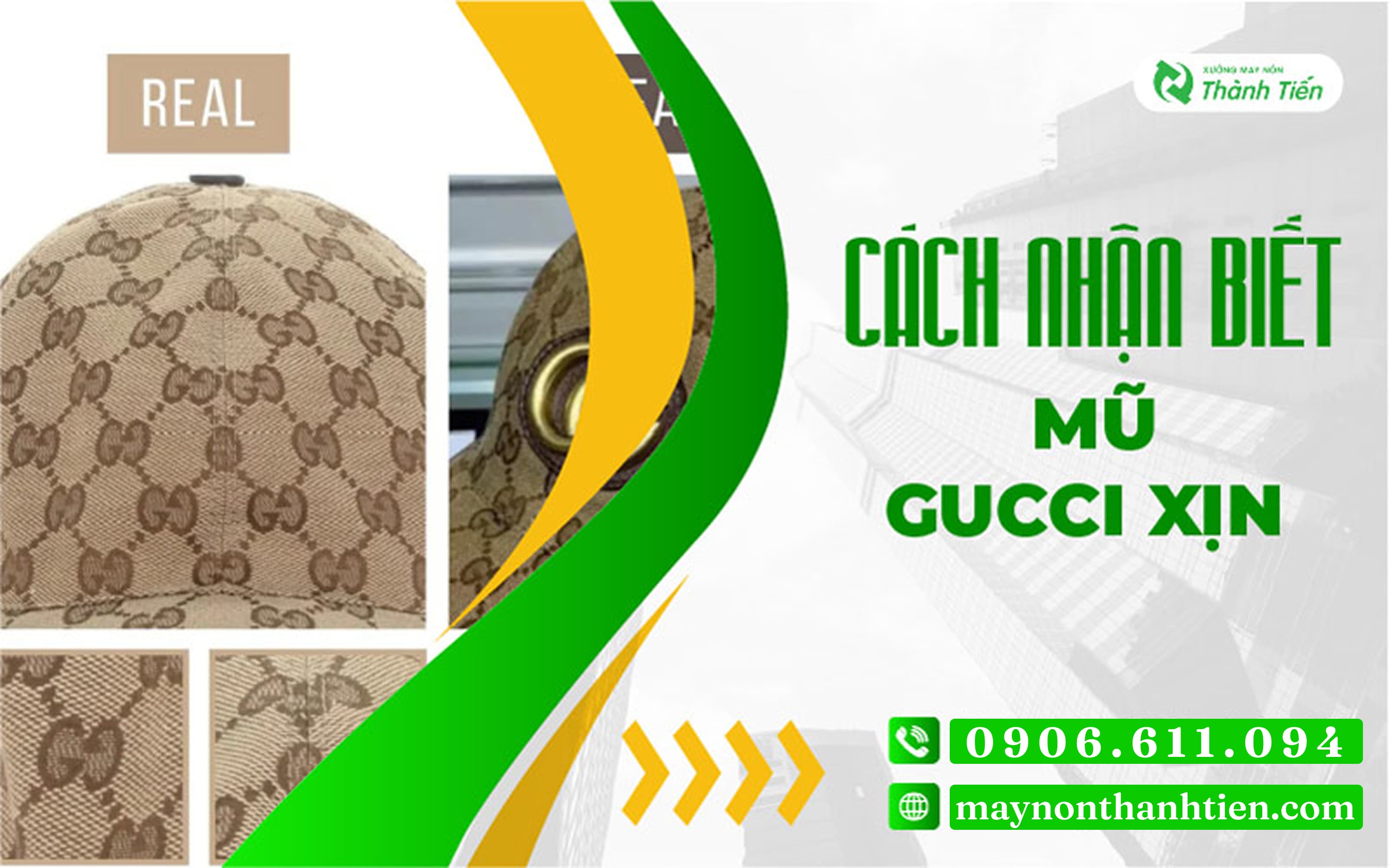 Cách Nhận Biết Mũ Gucci Xịn