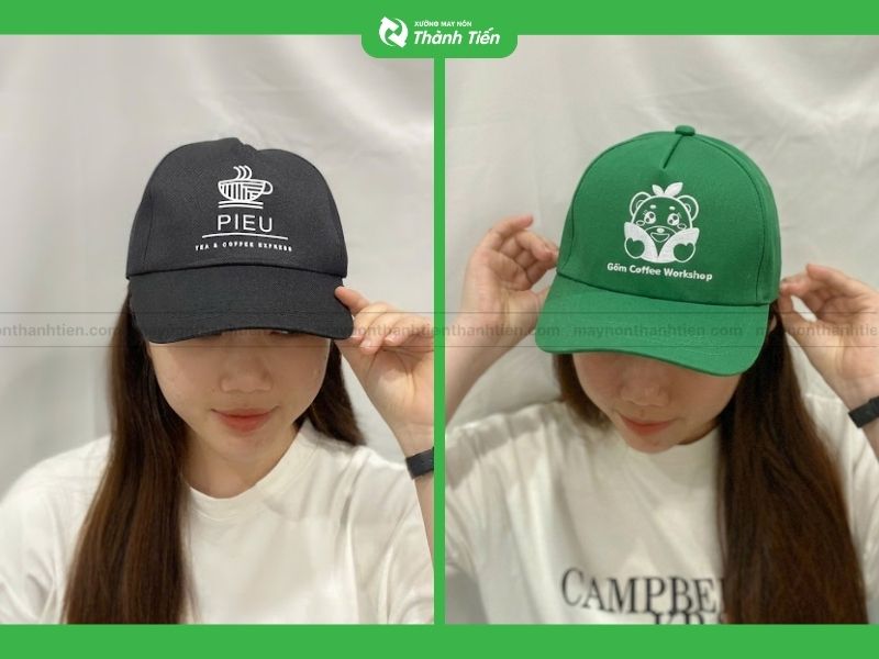 Mũ lưỡi trai in logo cho doanh nghi&ecirc;̣p F&B