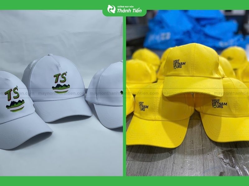 Nón k&ecirc;́t in logo c&ocirc;ng ty du lịch