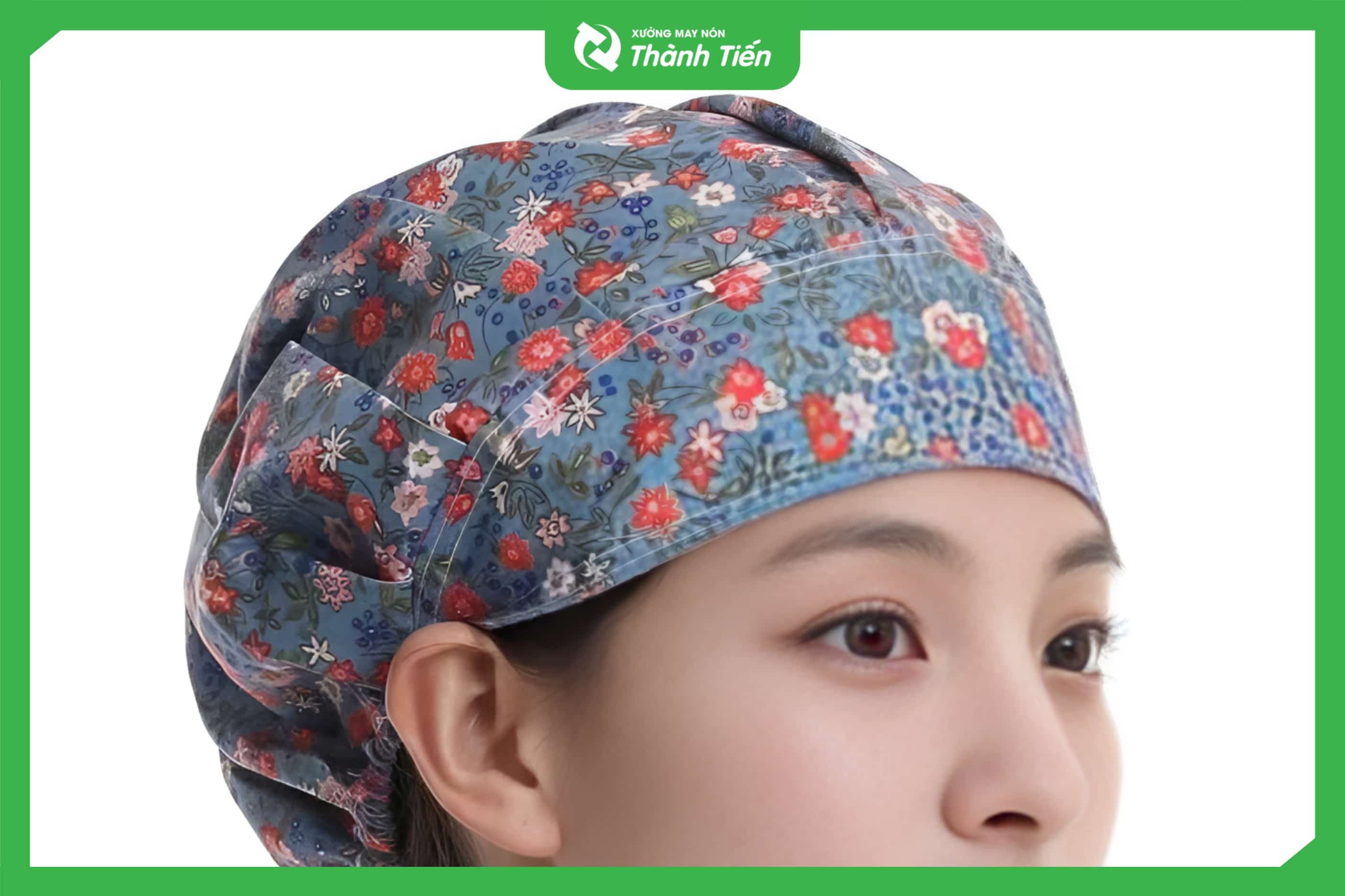 n&oacute;n tr&ugrave;m đầu đồng phục c&oacute; họa tiết