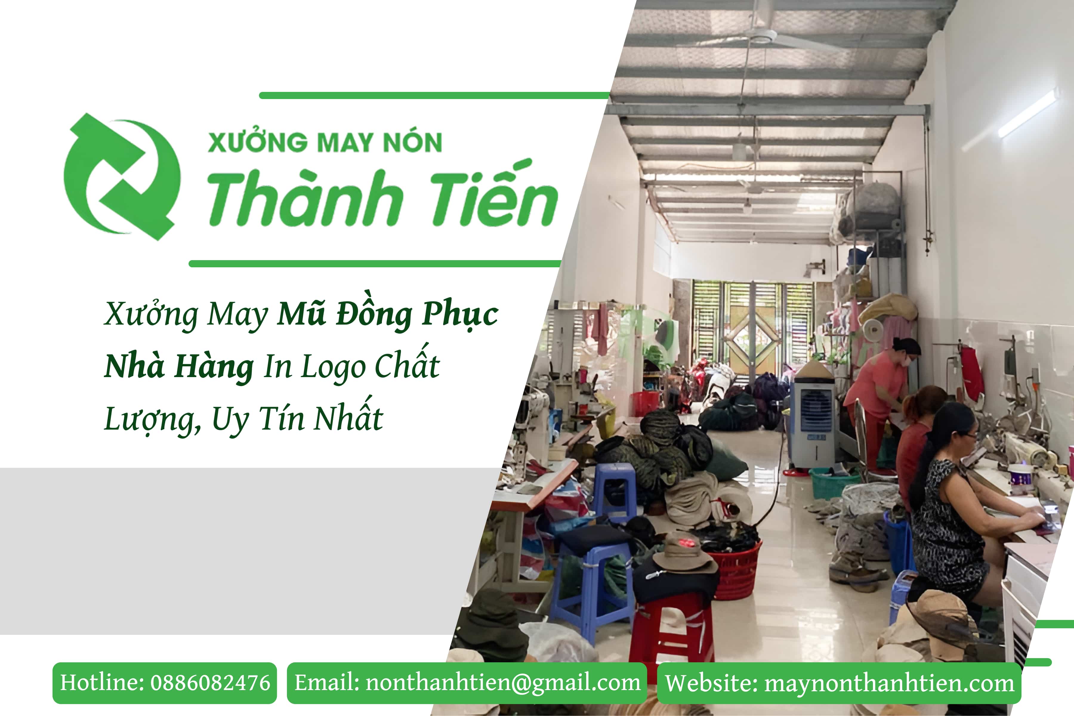 May N&oacute;n Th&agrave;nh Tiến &ndash; Xưởng may mũ đồng phục nh&agrave; h&agrave;ng uy t&iacute;n tại TPHCM