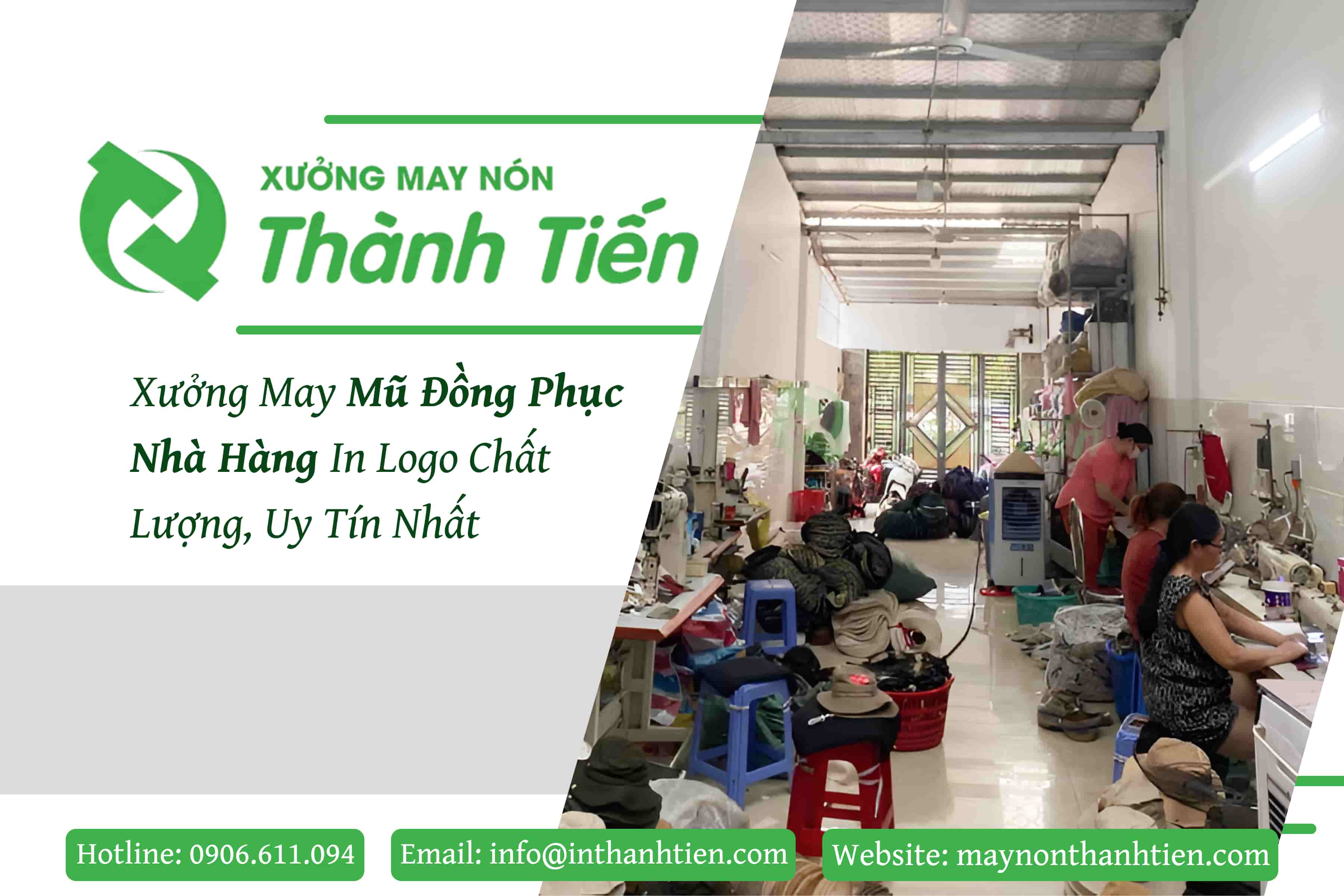 May Nón Thành Tiến – Xưởng may mũ đồng phục nhà hàng uy tín tại TPHCM
