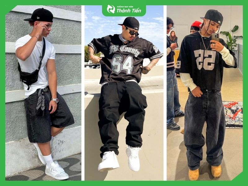 Phối c&ugrave;ng &aacute;o thun, quần jean v&agrave; sneaker