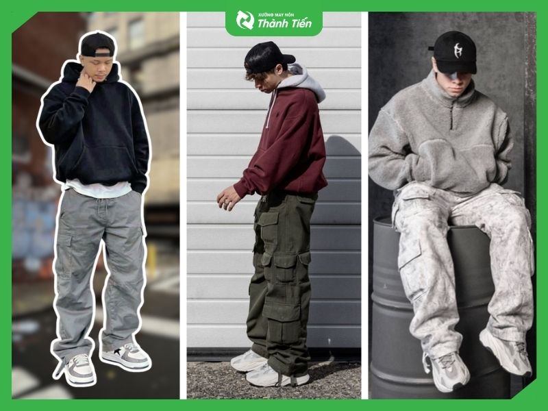 Phối c&ugrave;ng hoodie, jogger v&agrave; gi&agrave;y thể thao