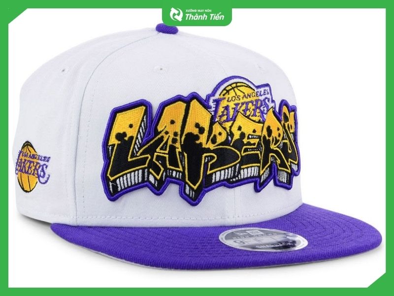 Mũ hiphop d&ograve;ng snapback phối m&agrave;u t&iacute;m