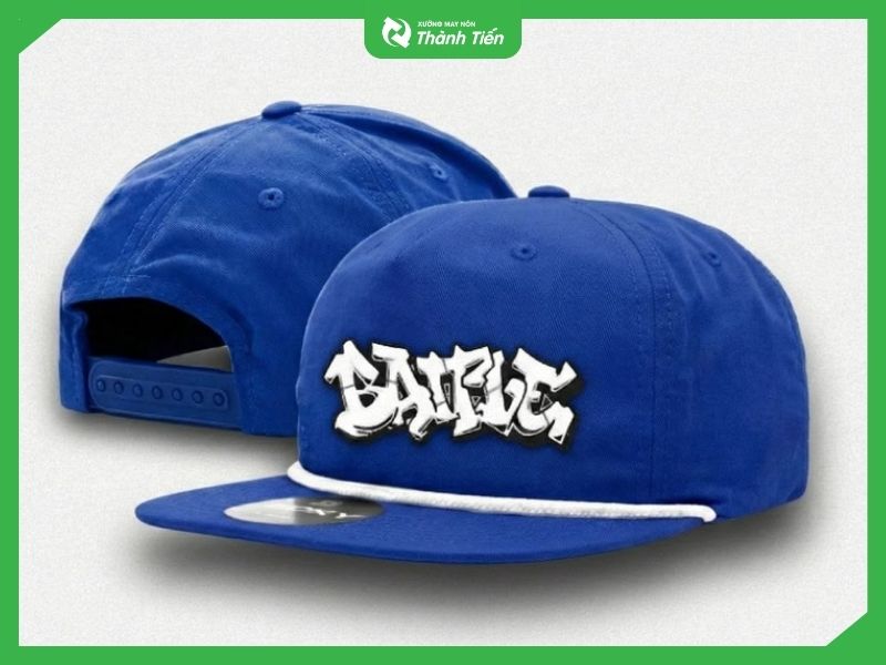 N&oacute;n hiphop snapback trẻ em m&agrave;u xanh