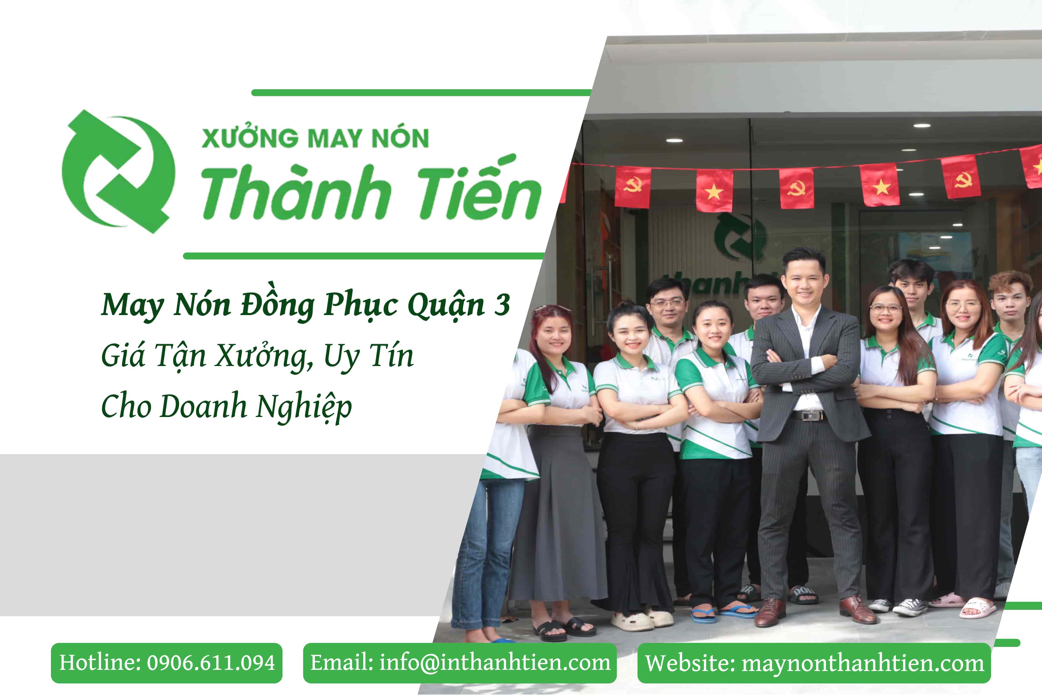 Vì sao doanh nghiệp Quận 3 nên lựa chọn Xưởng May Nón Thành Tiến?