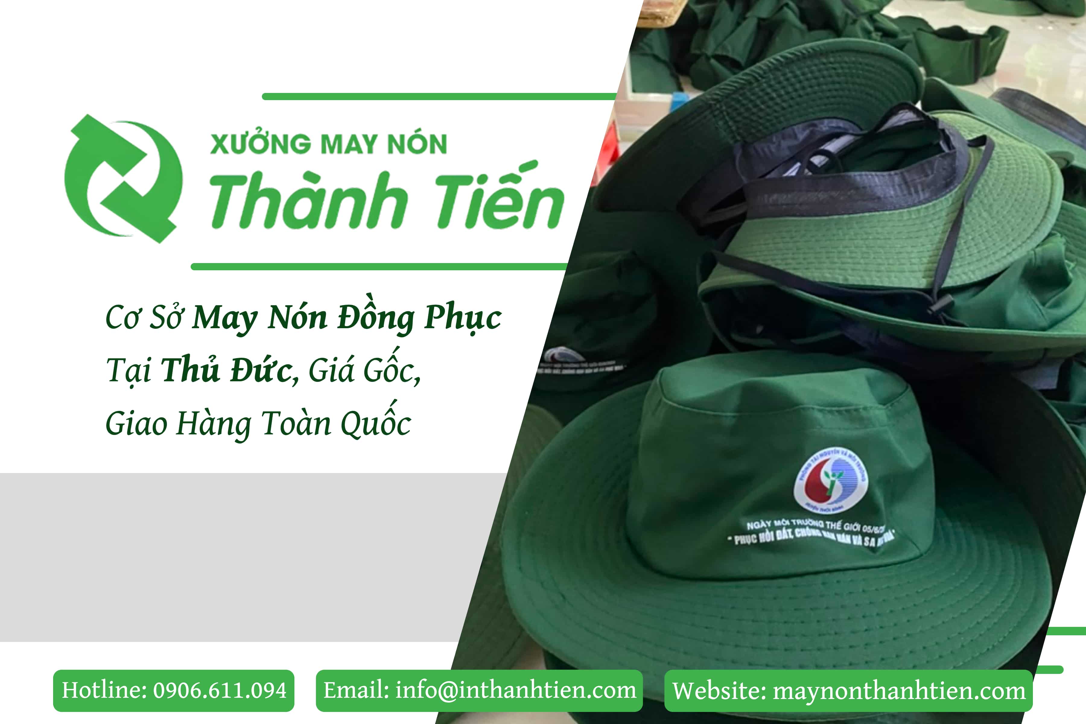 V&igrave; sao n&ecirc;n chọn Xưởng May N&oacute;n Th&agrave;nh Tiến khi cần may n&oacute;n đồng phục Thủ Đức?