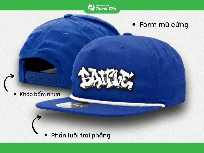 Đặc điểm nhận biết dòng mũ snapback