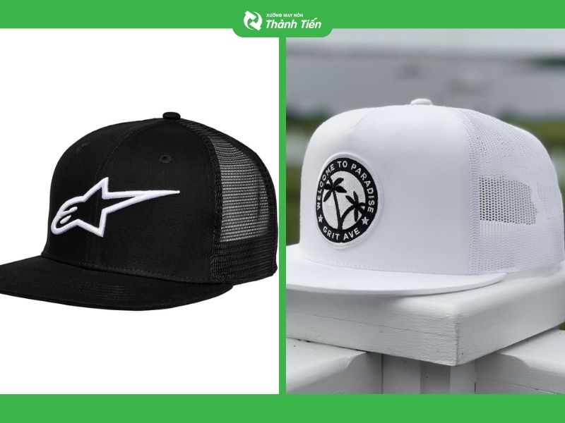 Mũ snapback phối lưới thoáng khí
